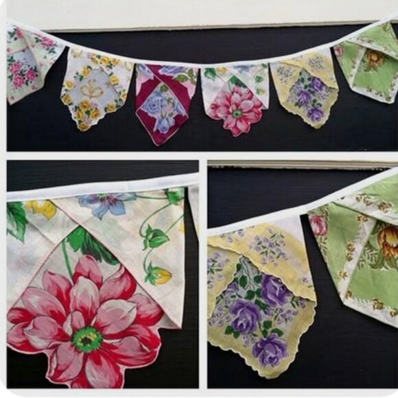 Jean d ‘orly Paris Signed Floral Handkerchief Pink Hanky - Picture 12 of 14